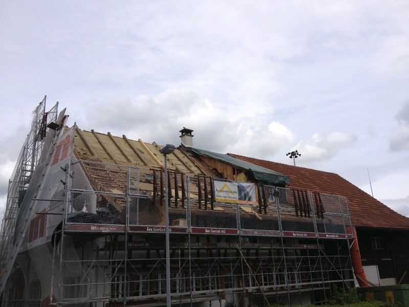 Dachabbruch und neue Sparrenlage